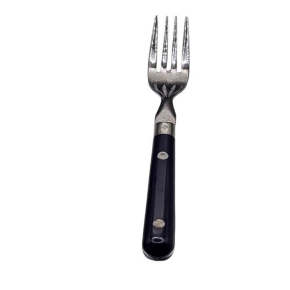 Washington Forge MARDI‎ GRAS Colbalt Blue Stainless Flatware Single Salad Fork